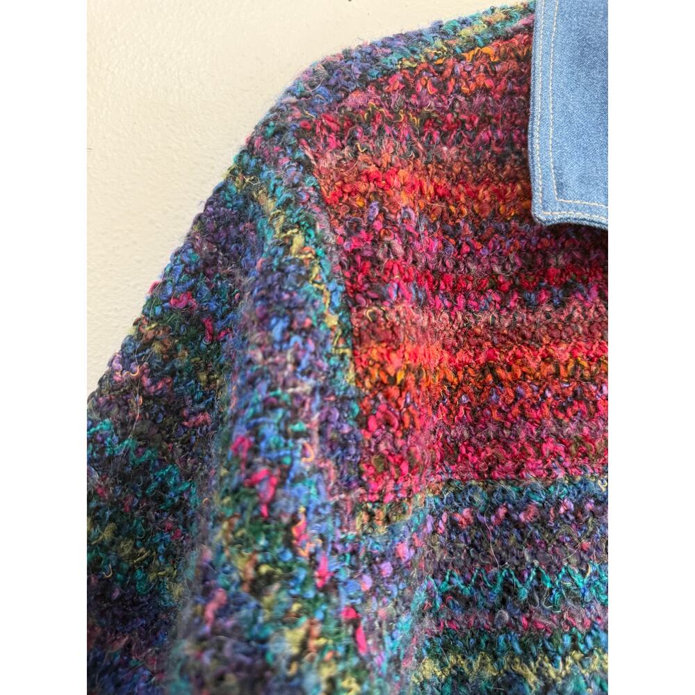 90s Boucle Patchwork Shacket size 16W - image 10